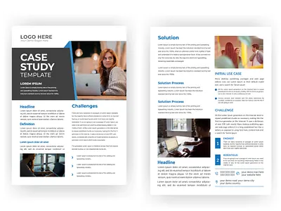 Case Study template design banner branding case study design flyer flyer design flyer template flyer template design graphic design illustration motion graphics ui vector
