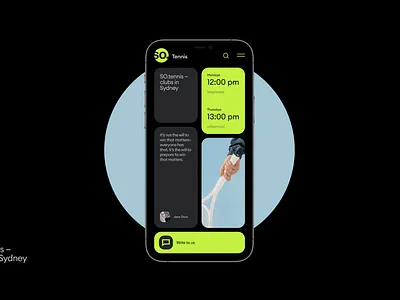 SO.tennis app branding cl clean graphic design minimal ui