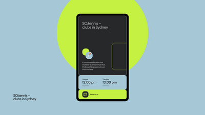 SO.tennis app appdesign graphic design tennis ui
