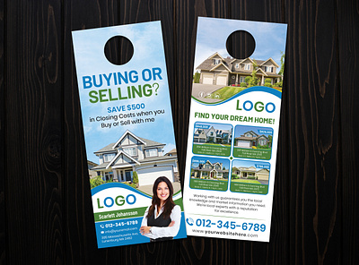 Real Estate Door Hanger Design advertising buying door handle door hanger door hanger door hanger flyer graphic design graphics marketing design postcard print design real estate real estate flyer rent selling