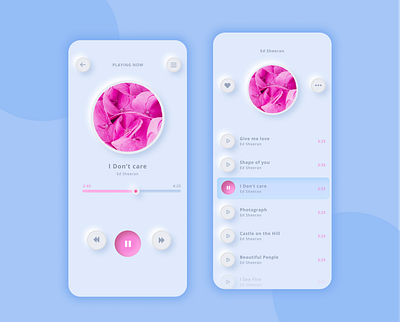 Music App UI Design app branding design graphic design illustration logo mobile app design typography ui ui ux design ux vector web design