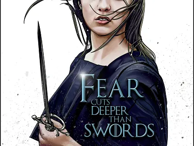 Arya Stark - GoT arya character fan art game of thrones illustration portrait stark