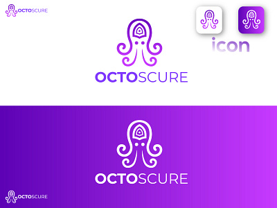 OctoSeaure logo 3d branding creative logo design graphic design logo modern logo octopus secure logo simple logo vector