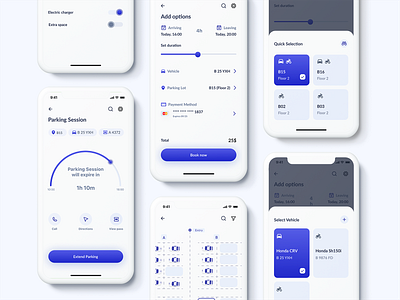 Design Concept for a Parking App app bootcamp design ui ux