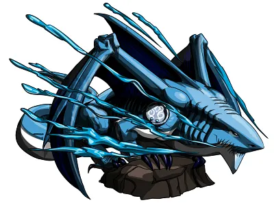 Bullshark Dragon bull character dragon illustration monster shark