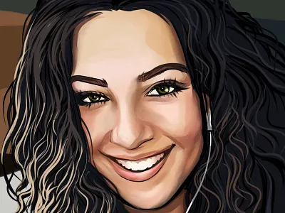 Rhythm Girl - Gift cartoon art caricature cartoon character gift girl illustration music portrait rhythm