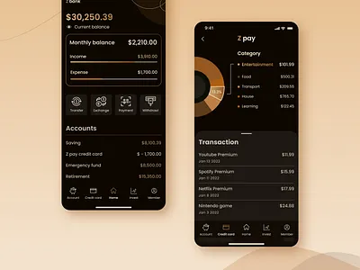 Design Concept for a Banking App app banking bootcamp design ui ux