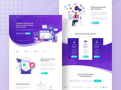 Digital Marketing Agency Landing Page Design 3d animation branding business website design elementor pro graphic design illustration logo motion graphics ui vector