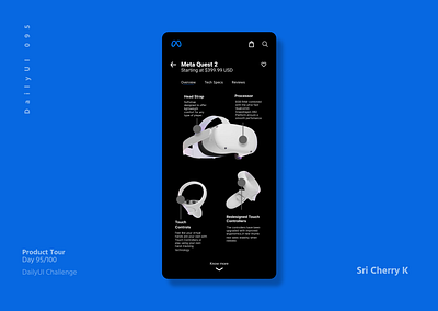 DailyUI 95 - Product Tour app dailyui dailyui95 design metaquest2 product design producttour ui ux vr