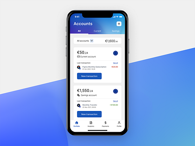 Design Concept for a Banking App app bootcamp design ui ux