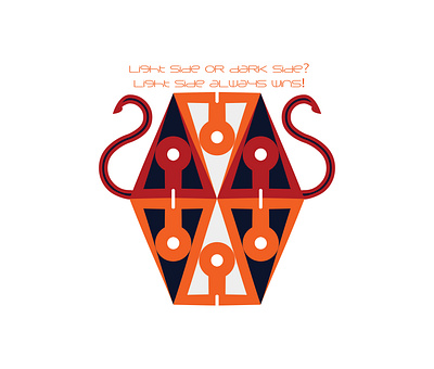 Light side always wins! branding design graphic design illustration logo vector