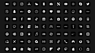 App Icons Pack for iOS 14 design graphic design illustration typography ui vector