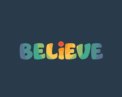 Believe animation believe design gsap javascript rainbow sponsor svg typography vector