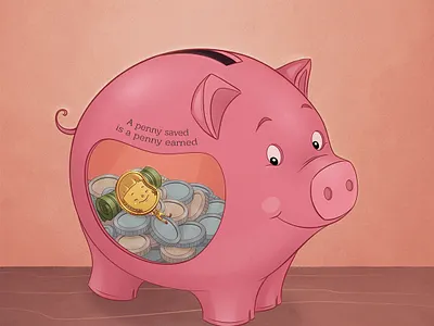 Tales of a Penny book design book illustration books childrens illustration digital art illustration