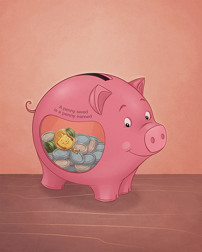 Tales of a Penny book design book illustration books childrens illustration digital art illustration