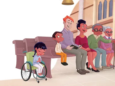 Learning How to Talk to God book design book illustration books childrens illustration digital art illustration