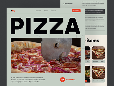 Pizza- Restaurant Website awe chef app delivery app food and drink food delivery app food delivery landing page food delivery service food order illustration landingpage pizza app recipe app restaurant app restaurant landing page websiter ui ux web design website