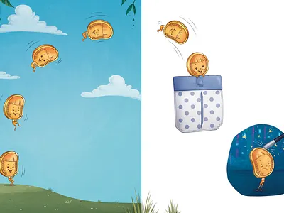 Tales of a Penny book design book illustration books childrens illustration concept art digital art illustration