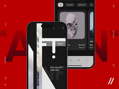 NFT Mobile IOS App android animation app design app interaction artworks collections crypto cryptocurrency dashboard design interaction interface ios mobile mobile app mobile ui nft nft app ui ux