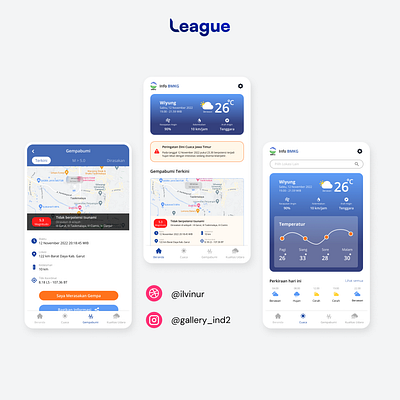 Redesign Info BMKG App app design designchallege ui ux