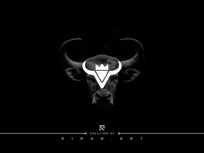 Royal Bull | Bull | King | Animal | Minimal Logo Design 2022 99 design logo animal beef branding bull creative logo crown farm king logo logo design logo designer logotype minimal modern ox royal strenght strong vikings