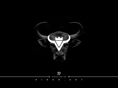 Royal Bull | Bull | King | Animal | Minimal Logo Design 2022 99 design logo animal beef branding bull creative logo crown farm king logo logo design logo designer logotype minimal modern ox royal strenght strong vikings