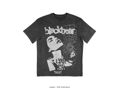 Blackbear acidwash apparel bandmerch bandmerchandise banmerch branding design graphicdesign merchandise teedesign