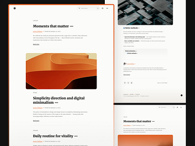 SimpleMagazine — Blog Template #1 blog cms concept design editorial landing page magazine minimalist modern portfolio technology ui ux web web design webdesign website