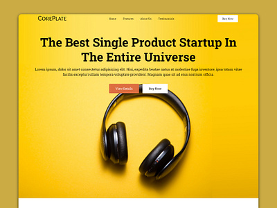 CorePlate - Startup Website Template html html template ui design web design web development website template