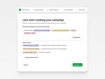 AI-Powered Email Campaigns artificial intelligence email campaigns platform ui ux