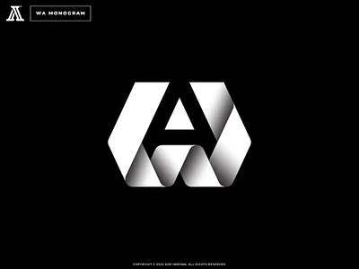 WA Monogram a aw branding design icon letter lettering logo logomark mark monogram type typography visual w wa
