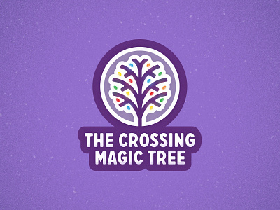 The Magic Tree christmas christmas lights church illustration lights logo magic magic tree snow texture tree type winter