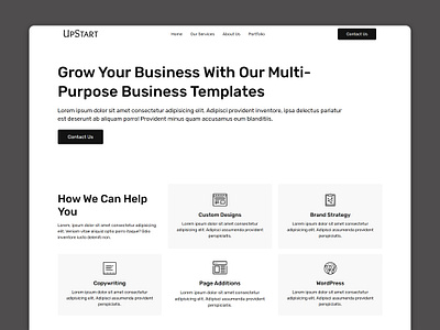 UpStart - Multipurpose Website Template digital agency html template htmlcss ui design web design web development website template