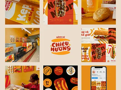 Color Pallete for Banh mi Chieu Huong brand brandingdesign brobrand bromadeit design illustration logo logos madebybro ui