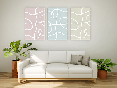 Abstract Wall Art 1 canvas design design digital art graphic design illustration vector wall art