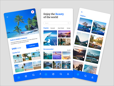 Travel Agency Mobile Apps UIUX Design adobe xd agency airline app branding design figma graphic design icon identity illustration logo logo design minimal park travel travel agency ui uiux uiux design