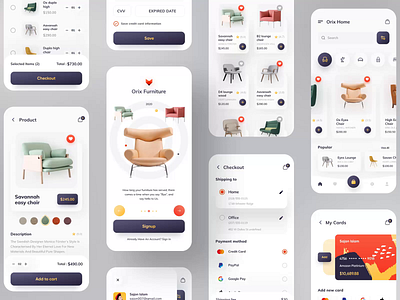 Furniture Store App Design