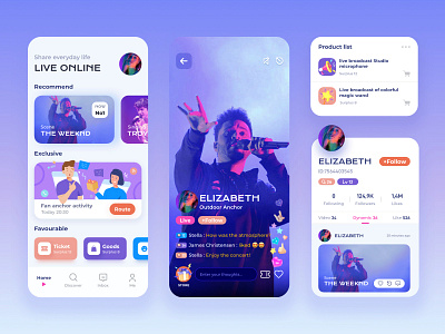 Live Concert App Design