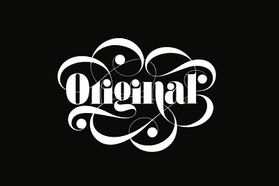 "Original" Lettering bold face didot flourishes font hand lettering lettering procreate torino type