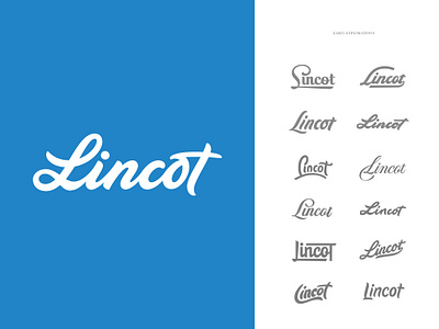 Lincot - Logotype and explorations calligraphy hand lettering lettering logo logotype wordmark