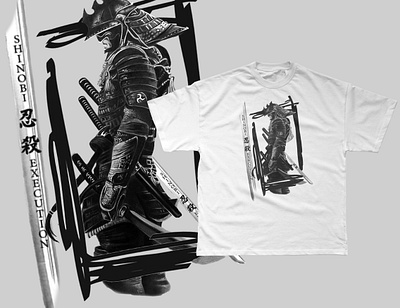 Shinobi Execution T-Shirt Design anime bushido execution japan japanese katana manga martialarts ninja ronin ronin warrior samurai samurai tshirts samurai with katana shinobi suzuki sword warrior warrior tshirt