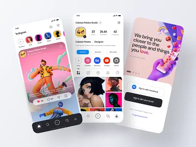 Instagram App Redesign Concept