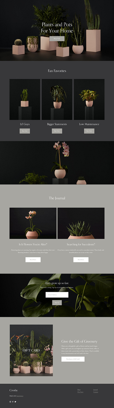 Crosby - Website Template - Squarespace app art blog branding concept design graphic design online store photography squarespace template theme ui ui design ux ux design web web design web development website