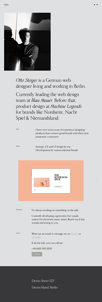 Otto - Website Template - Squarespace app art blog branding concept design graphic design online store photography squarespace template theme ui ui design ux ux design web web design web development website