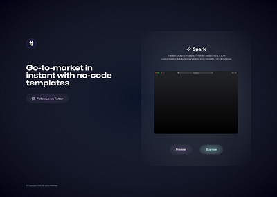 Work in progress landing page design typography ui