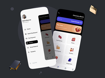 Hamburger Menu app branding design ed tech illustration logo mobile app mobile ui ui ux