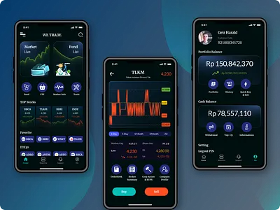 We Trade (Investment App) apps investment investment app mobile app mobile apps stock apps trading app trading apps ui ui design ui explore ux