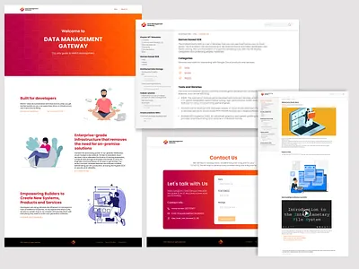 Data Management Gateway (DMG) app design typography ui ux web