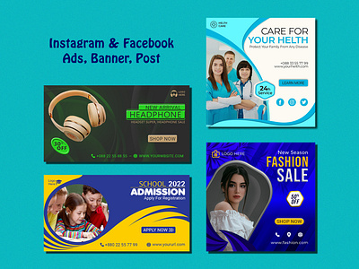 Facebook & Instagram Banner, Ads, Post design facebook ads facebook ads banner facebook advertising facebook banner facebook post facebook post design facebookads fb ads fb post graphic design graphic designer insta post instagram ads instagram advertising instagram banner instagram post post instagram social media ads social media banner social media post