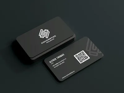 Concretize Business Card branding business design illustration logo mockup vector